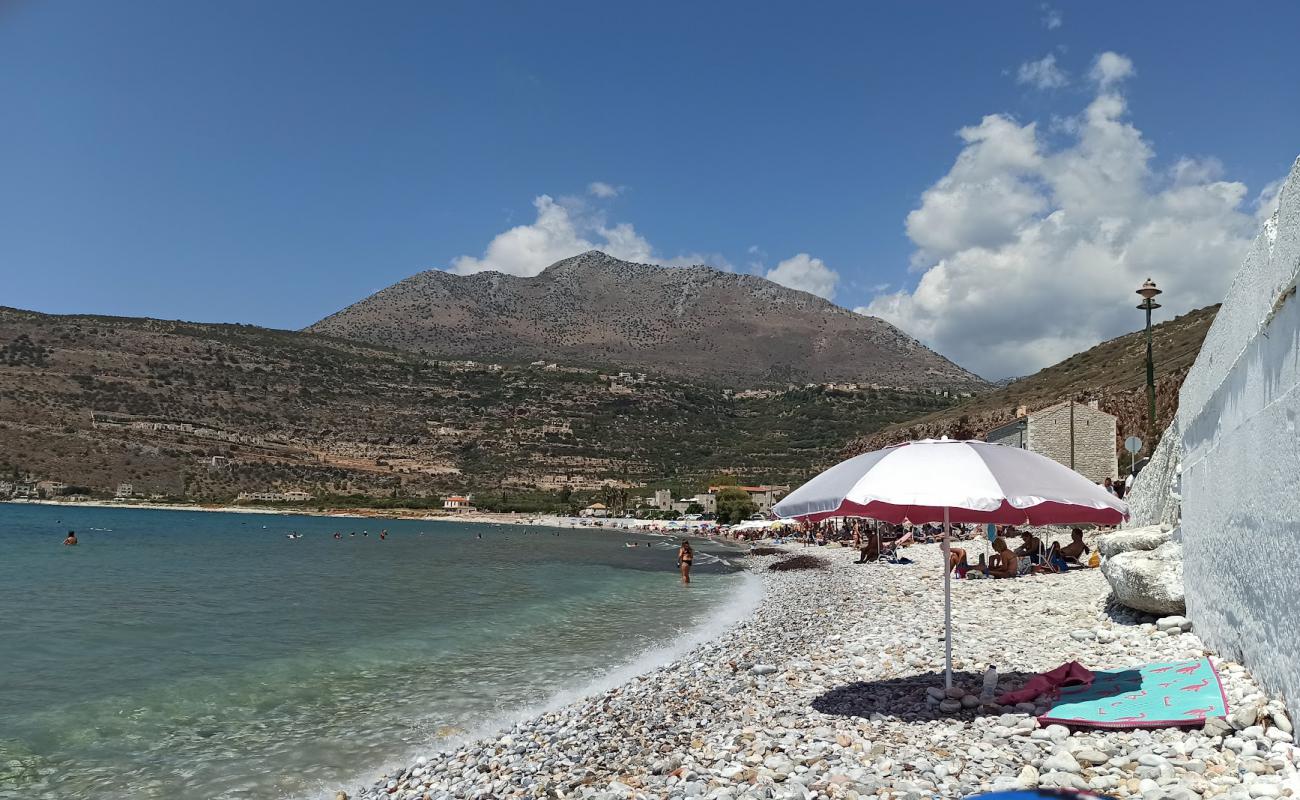 Photo de Itilo beach - Tsipa avec caillou gris de surface