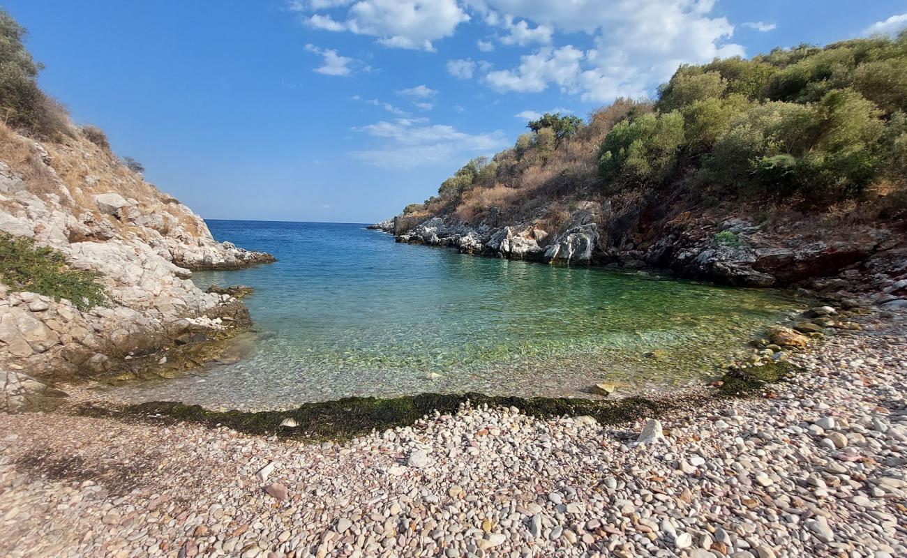 Photo de Sebi's beach avec galets beige de surface