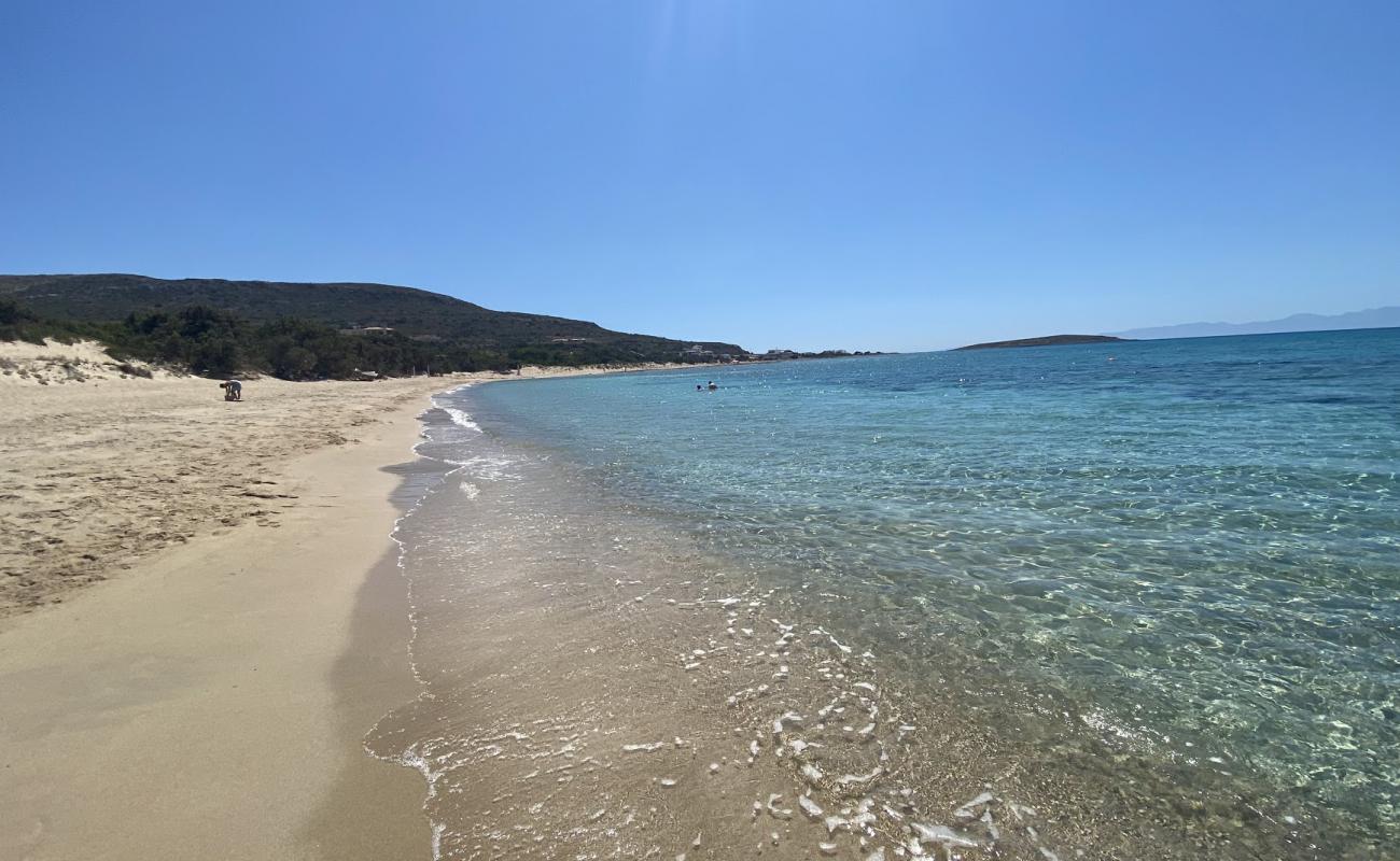 Photo de Panagia beach avec sable fin et lumineux de surface