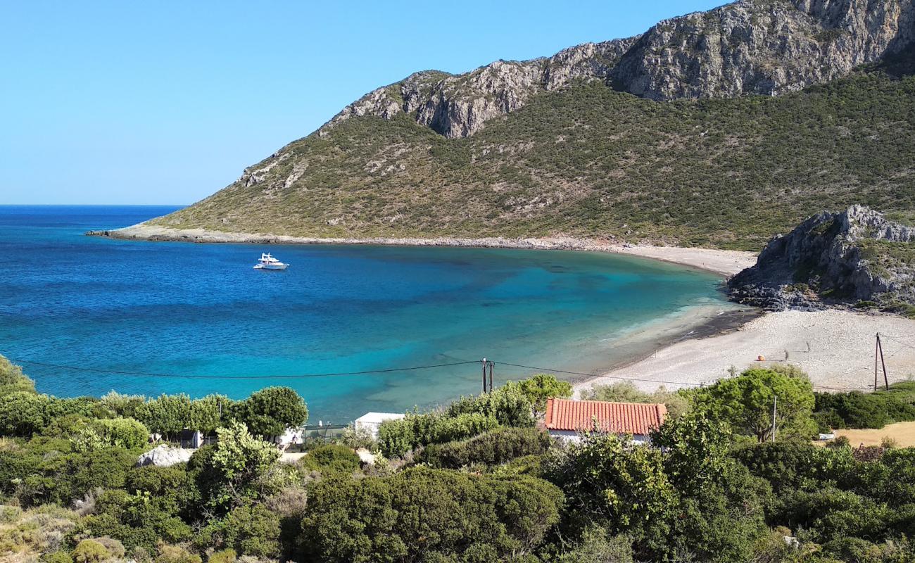 Photo de Panagia beach avec caillou gris de surface