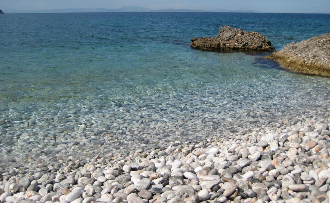 Photo de Kapsala beach avec caillou gris de surface