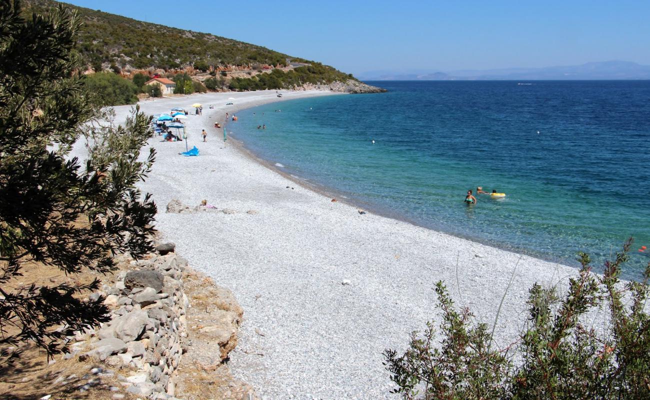 Photo de Tserfos beach avec caillou clair de surface