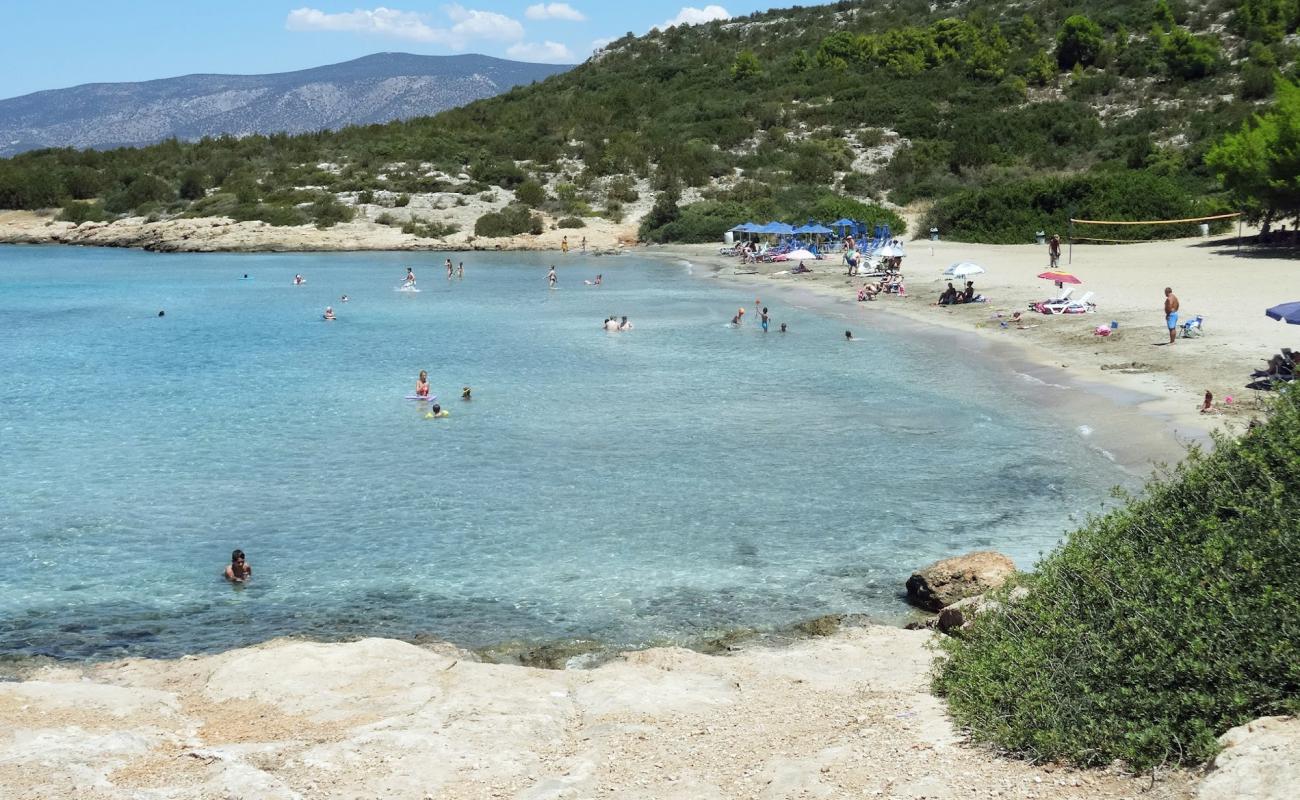 Photo de Paralia Lepitsa avec sable lumineux de surface