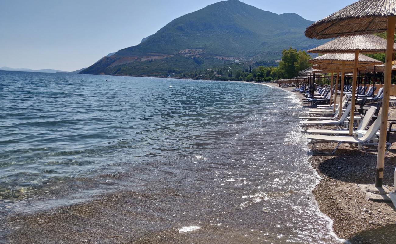 Photo de Yialasi beach avec sable clair avec caillou de surface