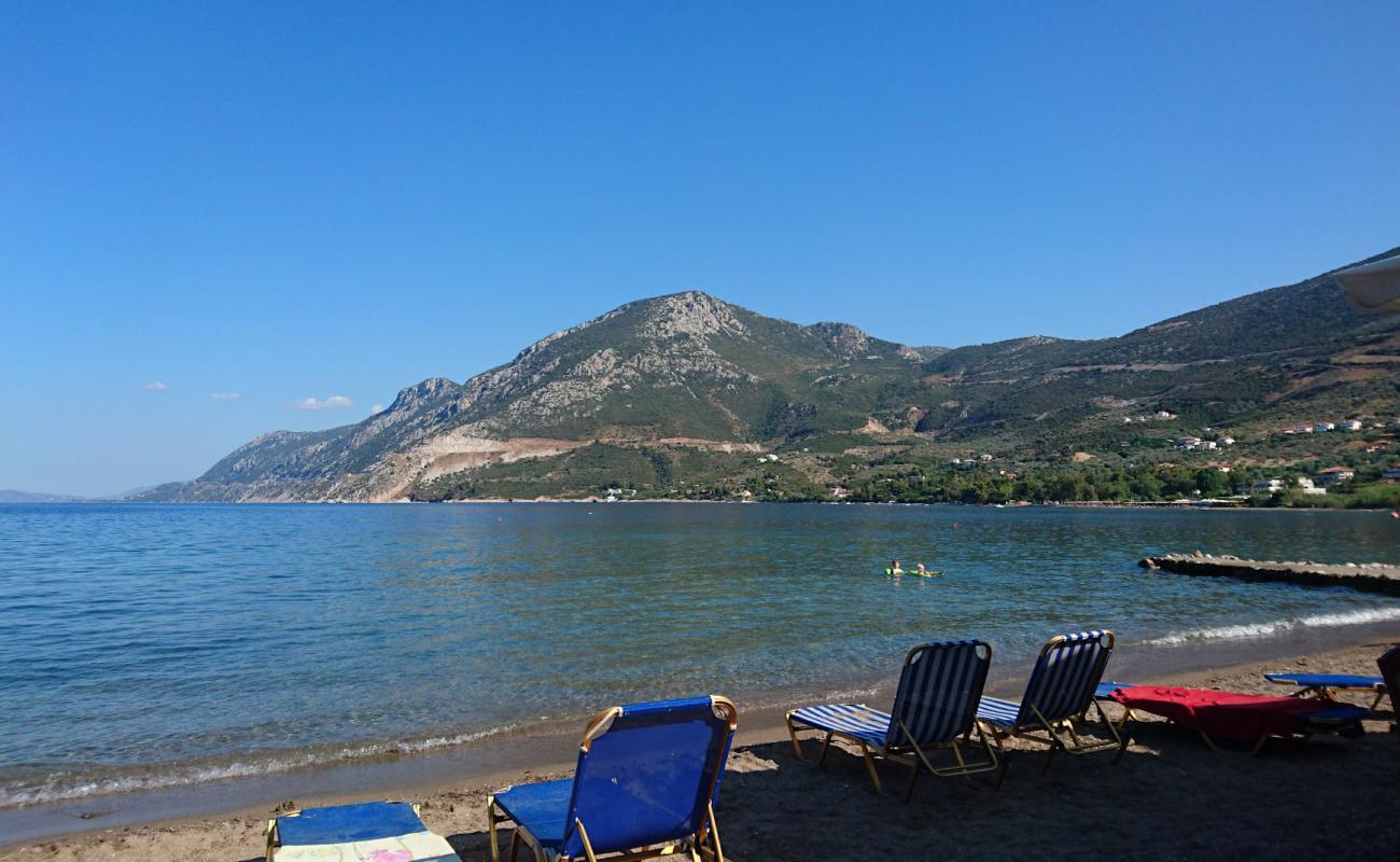 Photo de Yialasi beach II avec sable beige & galets de surface