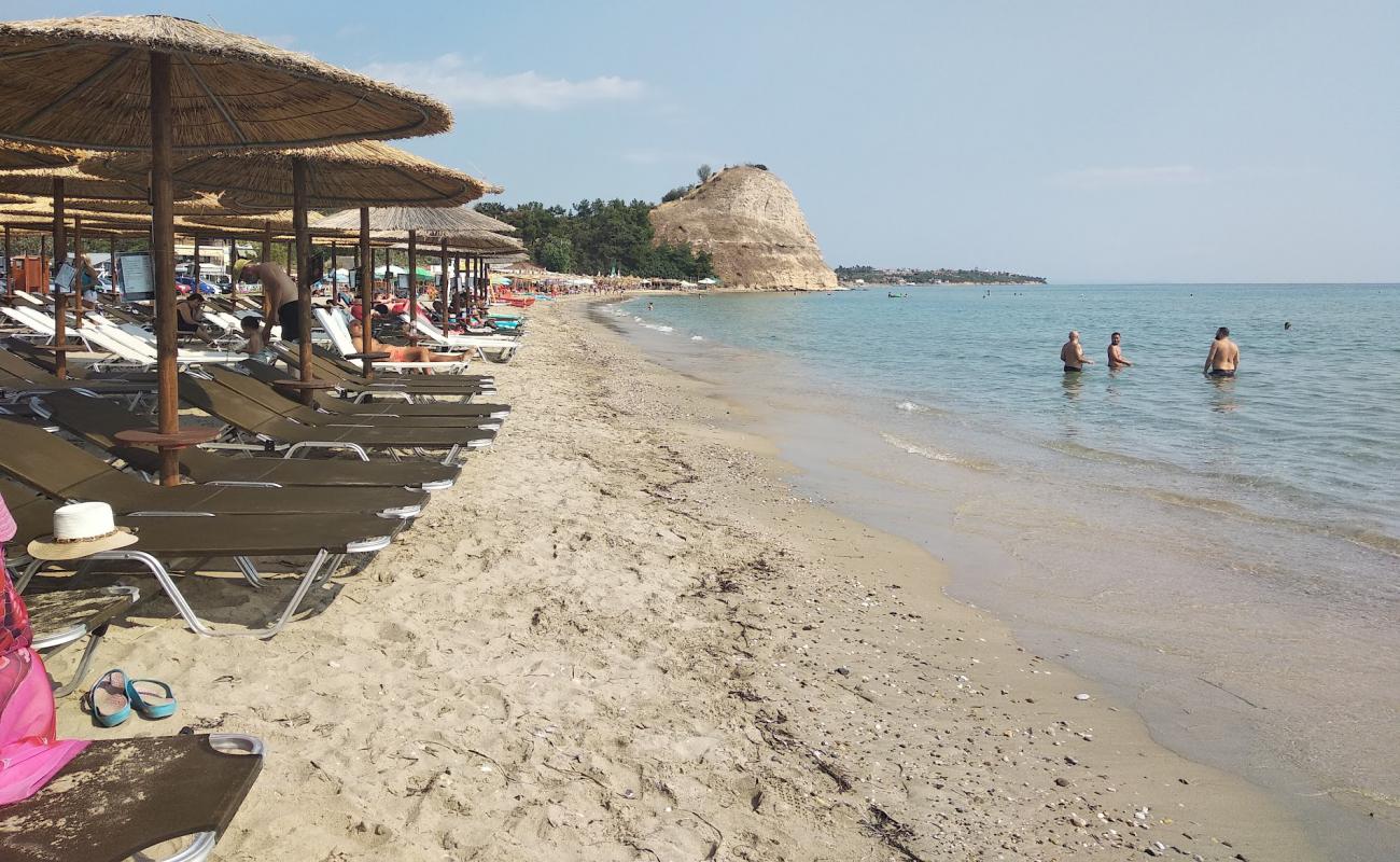 Photo de Vergia beach avec sable beige de surface