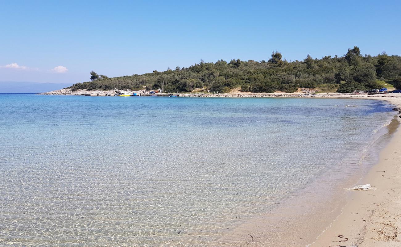 Photo de Paliouri beach avec sable lumineux de surface