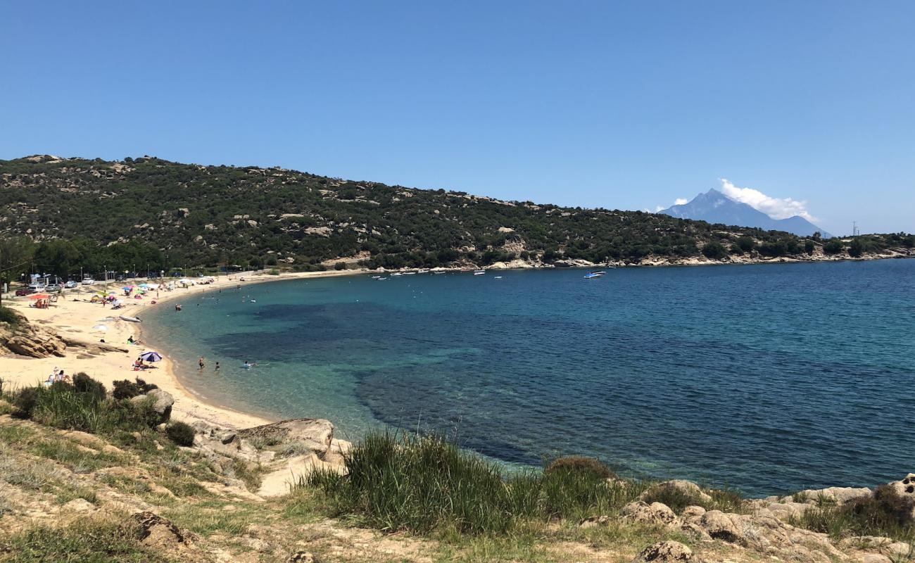 Photo de Camping Katerina beach avec sable lumineux de surface