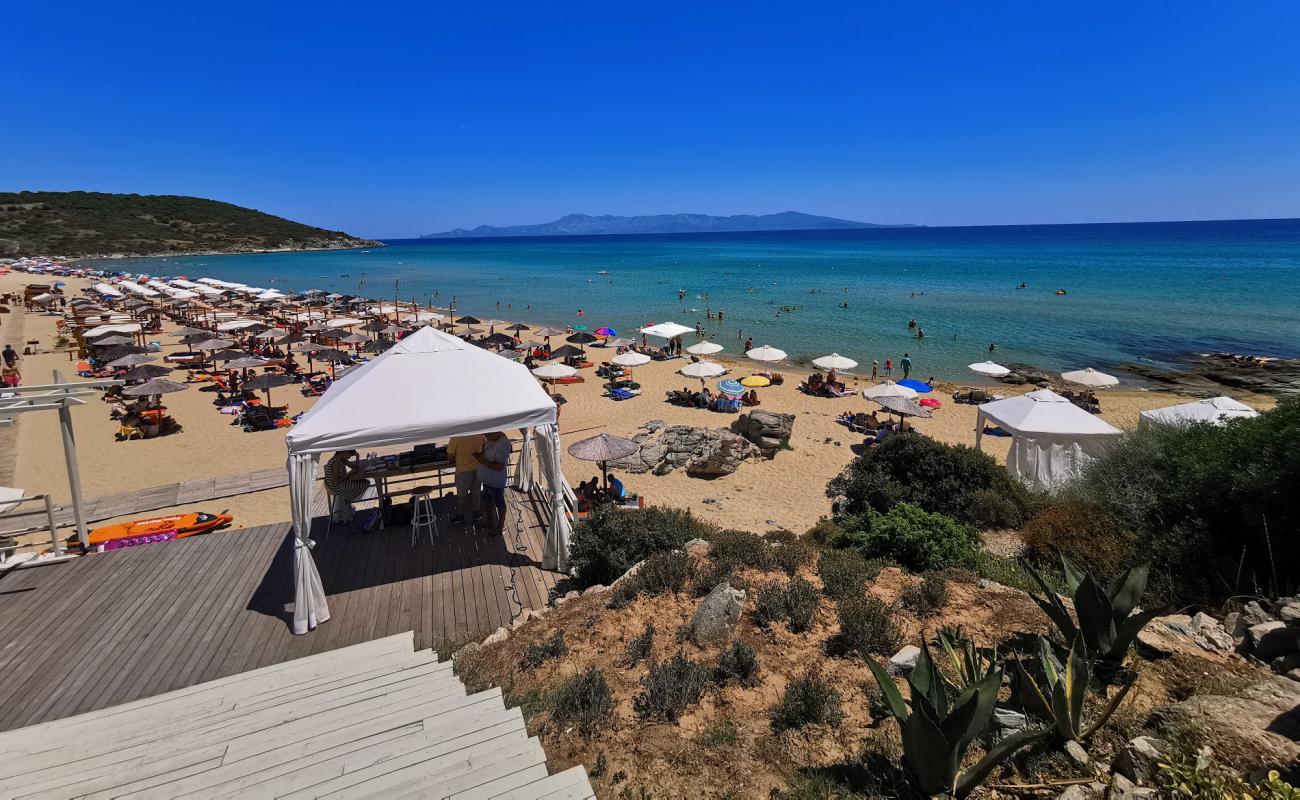 Photo de Plage de Ammolofoi II avec sable beige de surface
