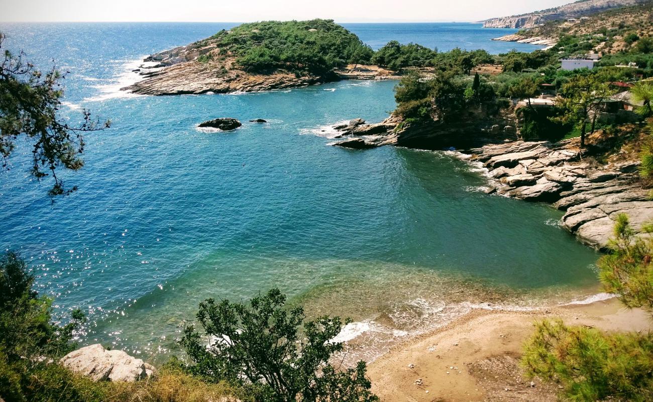 Photo de Aliki beach II avec caillou fin clair de surface