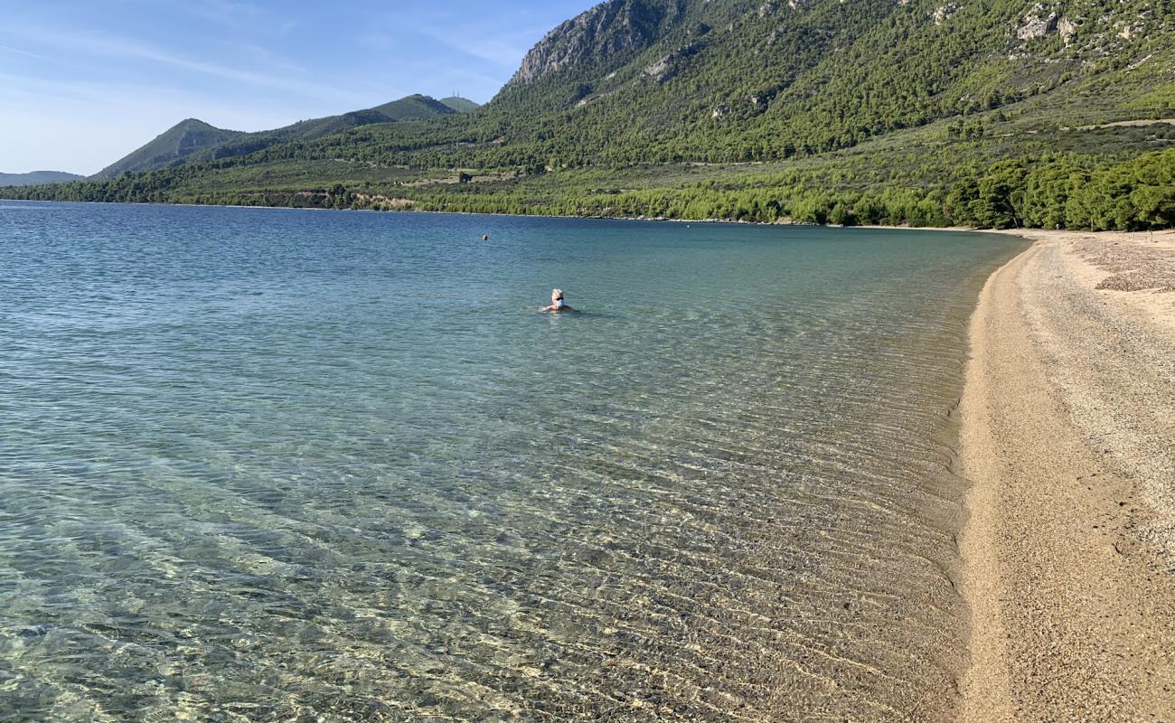 Photo de Gregolimano beach avec sable lumineux de surface