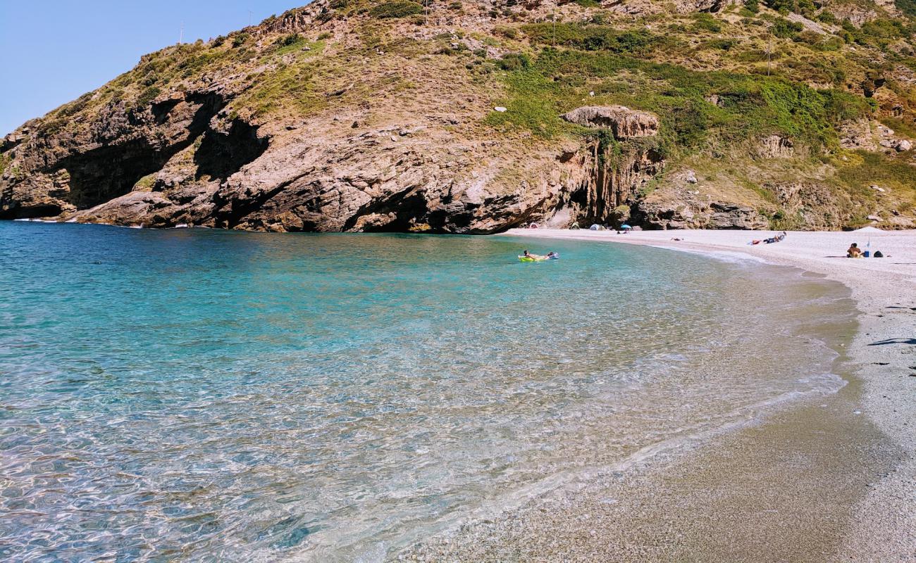 Photo de Agios Dimitrios beach avec caillou fin clair de surface