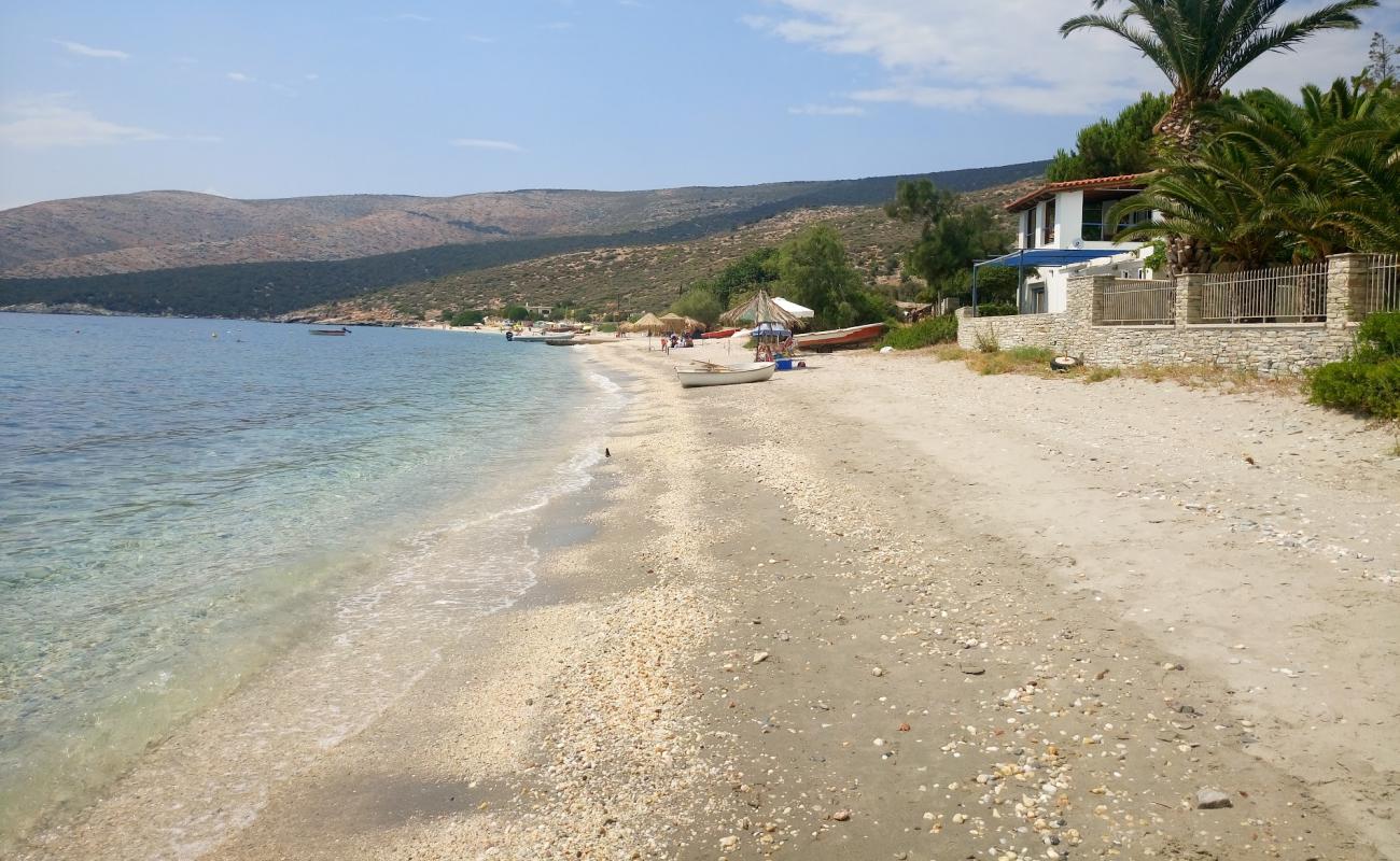 Photo de Nimporo beach avec sable brun avec roches de surface