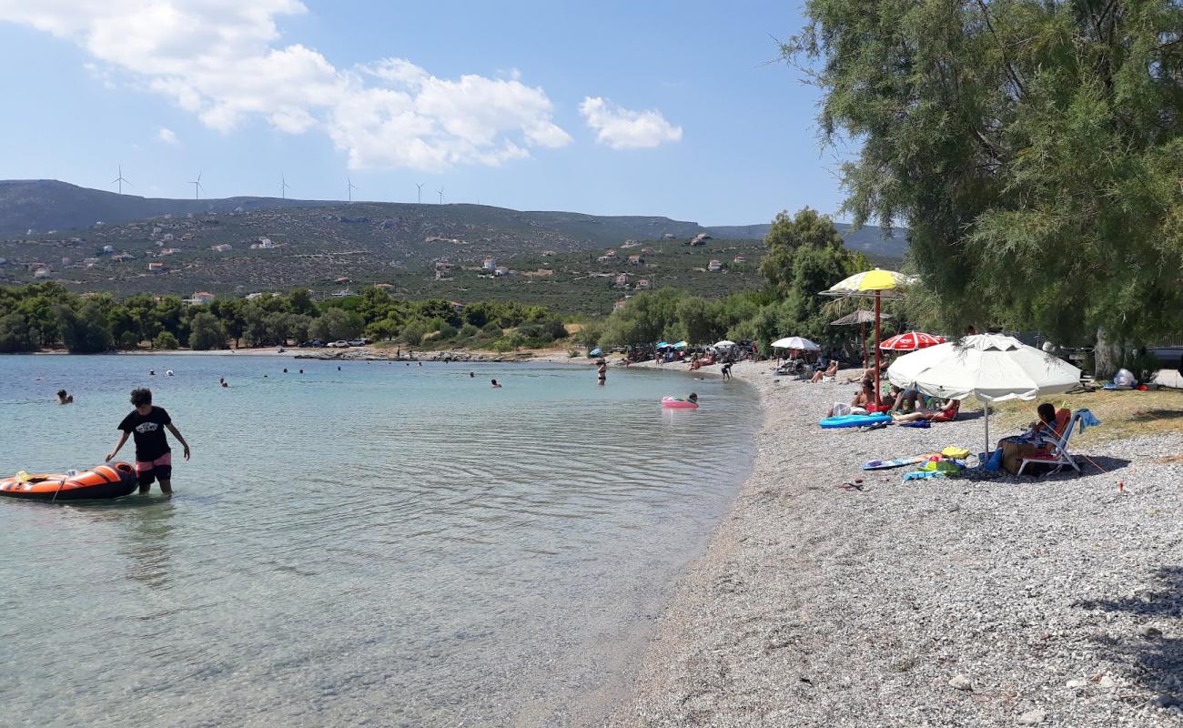 Photo de Kalami beach avec caillou brun de surface