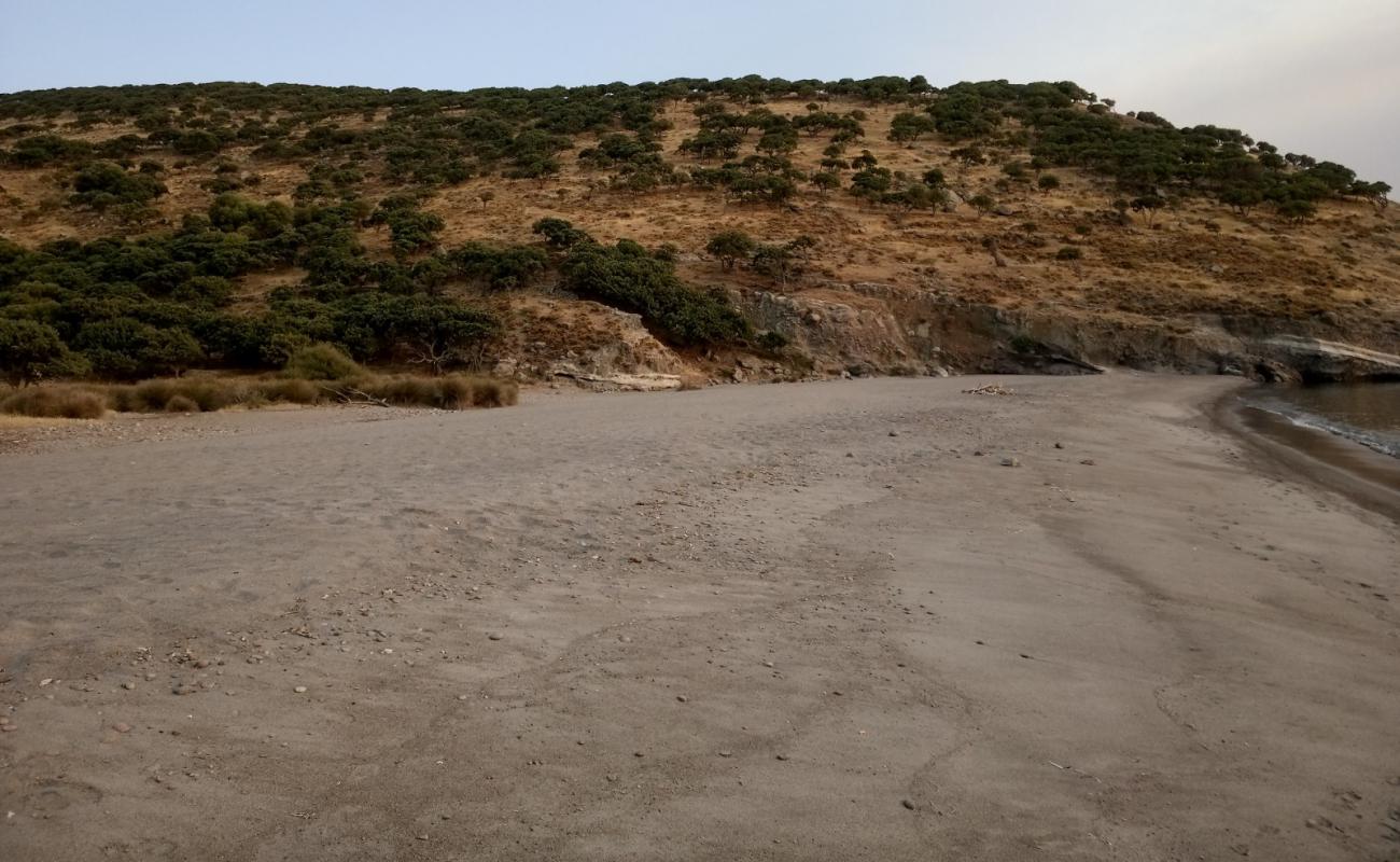 Photo de Agios Dimitrios beach II avec sable gris de surface
