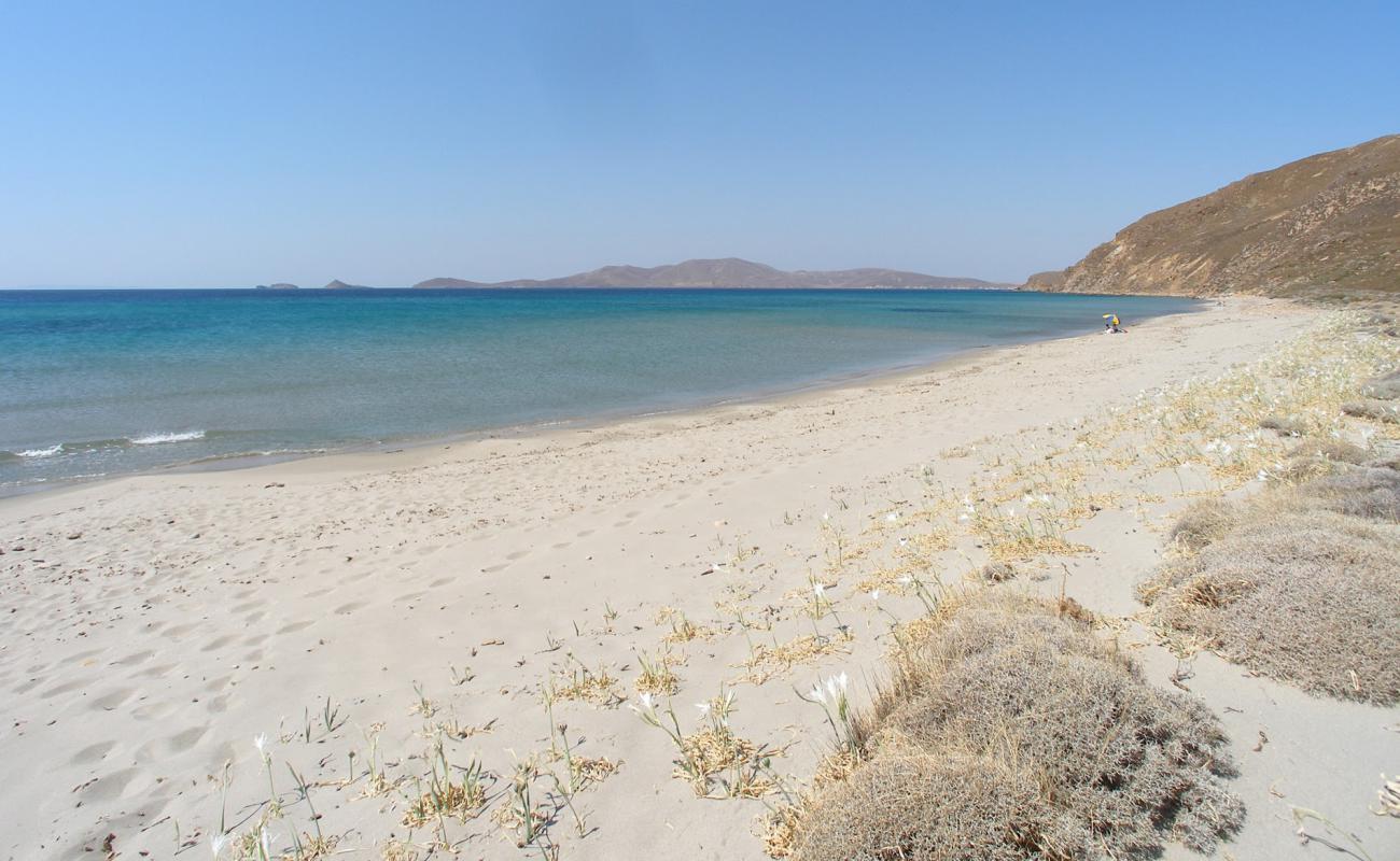 Photo de Paralia Parthenomitos avec sable lumineux de surface