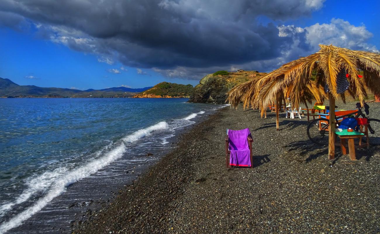 Photo de Paralia Charamida II avec caillou fin gris de surface