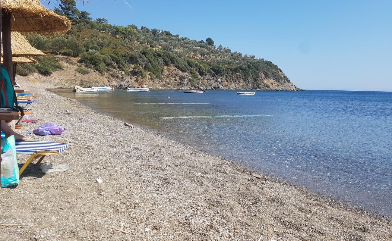 Photo de Paralia Ag. Ermogenis II avec sable clair avec caillou de surface