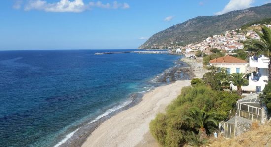 Plomari beach Saint Isidoros