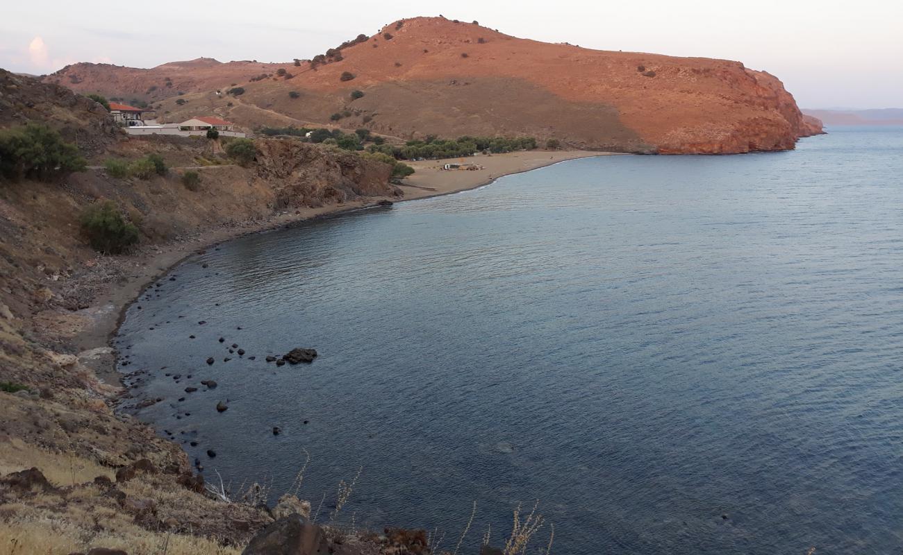 Photo de Podara beach avec sable brun de surface