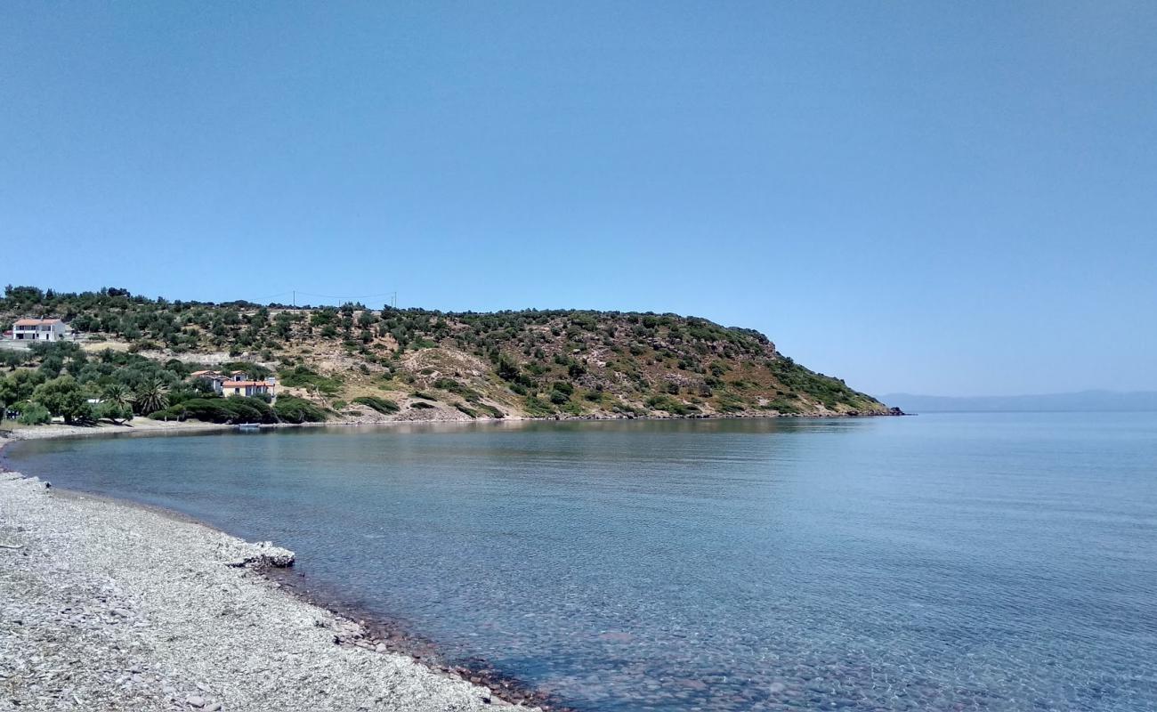Photo de Plage de Xampelia avec galets beige de surface