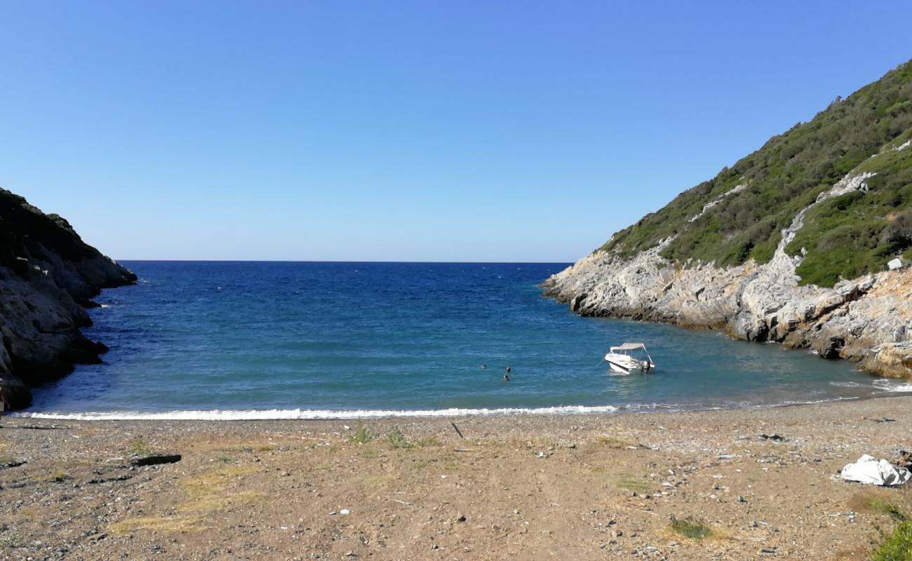 Photo de Vrysitsa beach avec caillou gris de surface