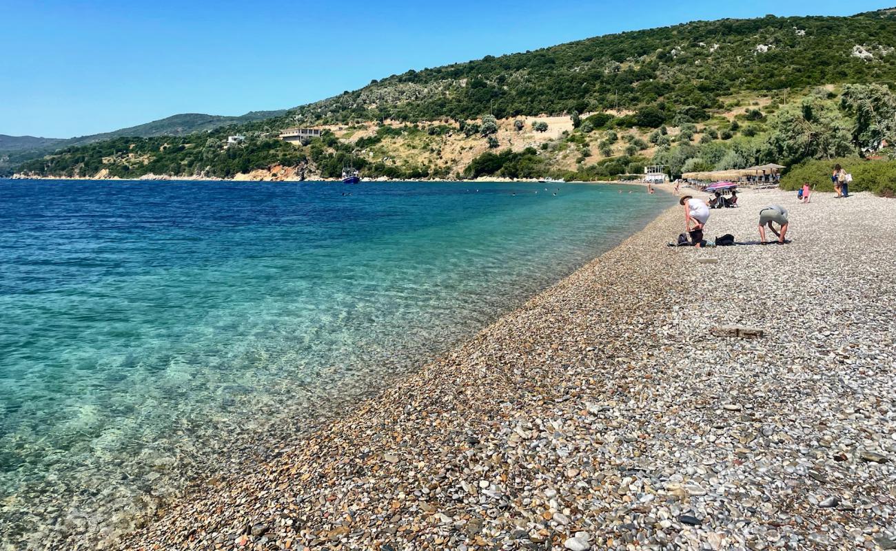 Photo de Ag. Dimitrios beach avec caillou gris de surface