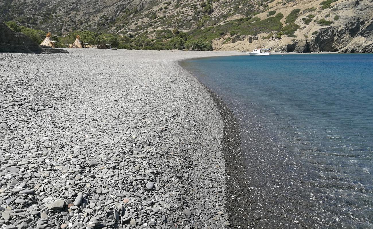 Photo de Paralia Forokli avec caillou gris de surface