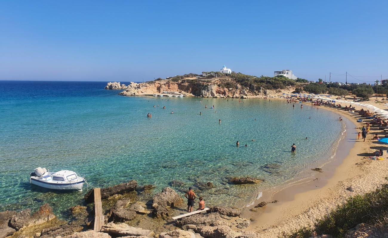 Photo de Big Ammopi beach avec sable brun de surface