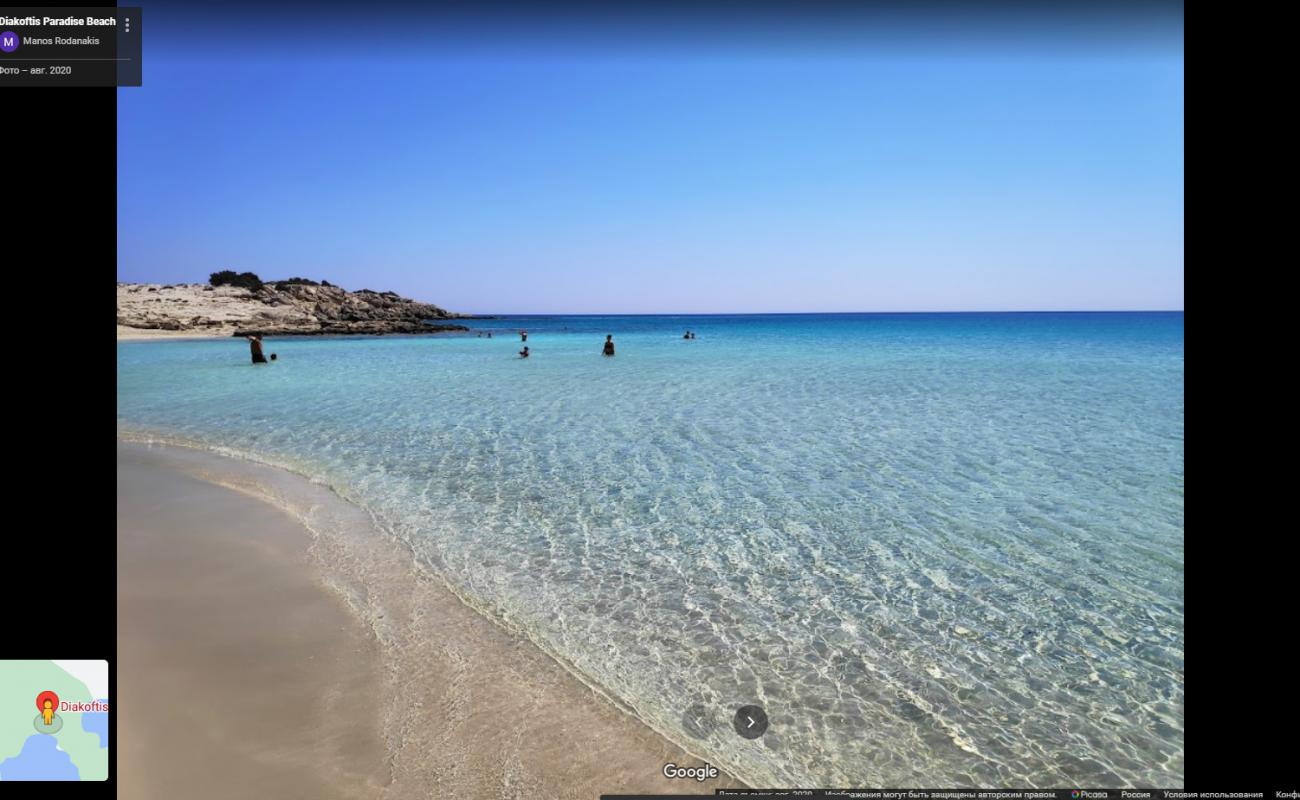 Photo de Diakoftis beach II avec l'eau cristalline de surface