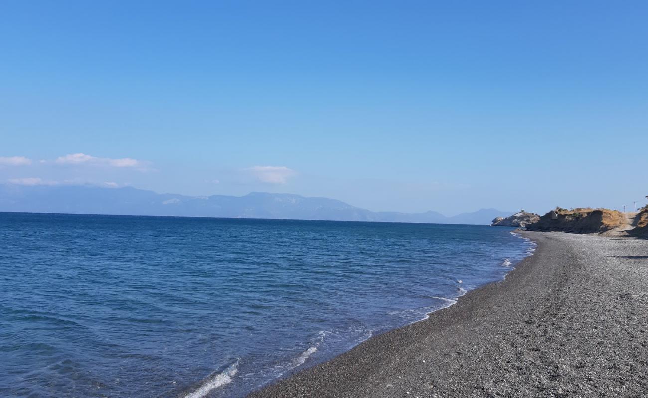 Photo de Paralia Psalidi avec caillou fin gris de surface