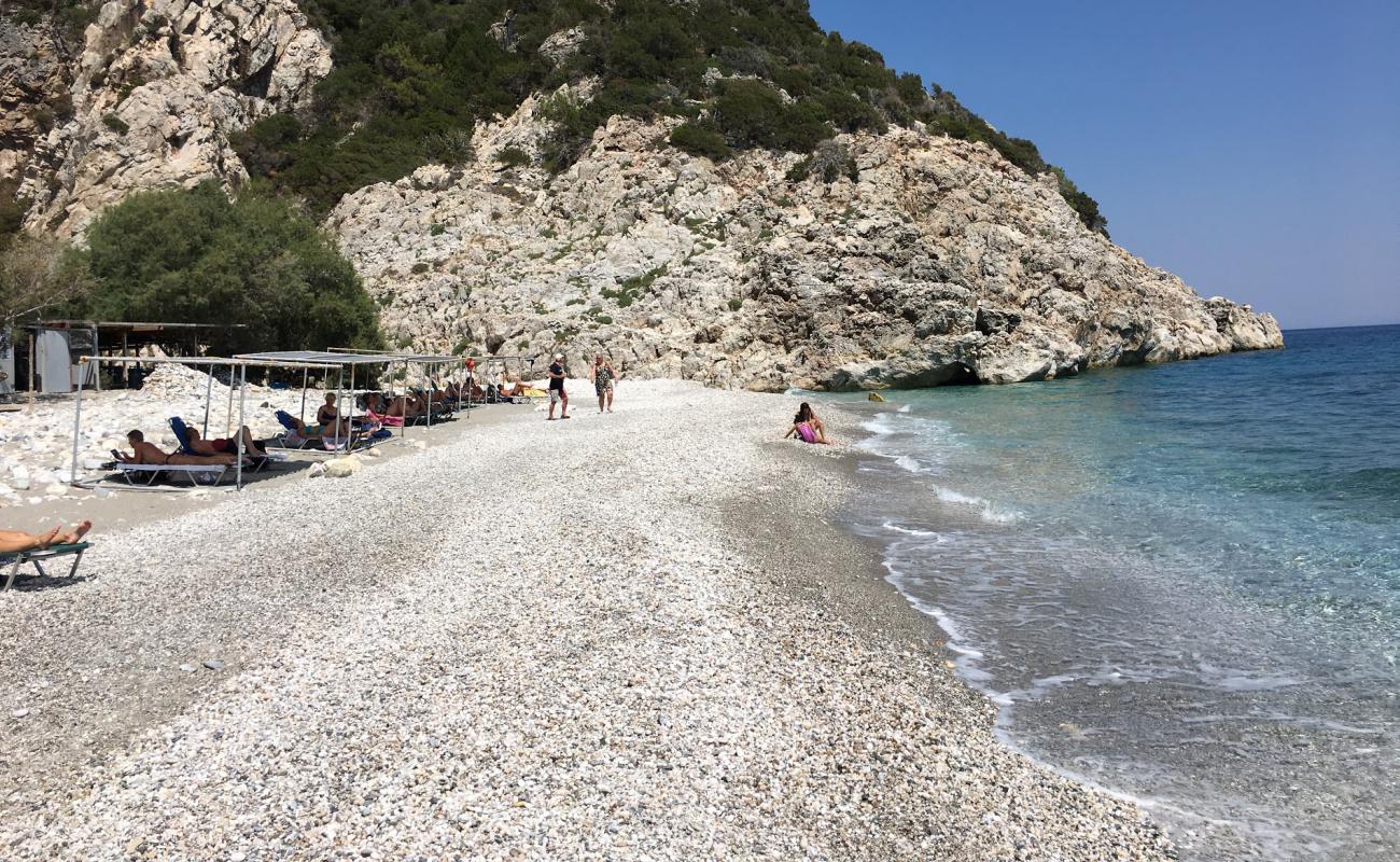 Photo de Paralia Kakorema avec galets beige de surface