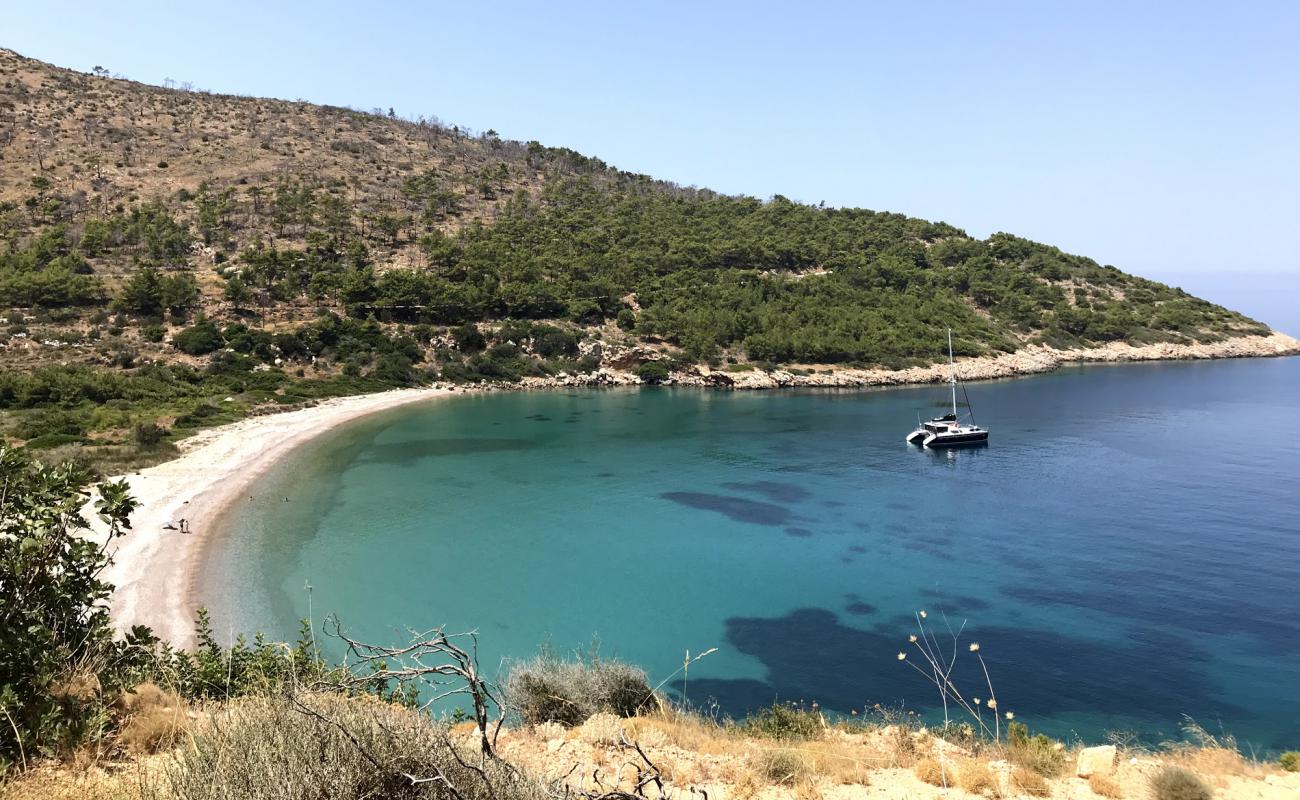 Photo de Potamoi beach avec caillou clair de surface