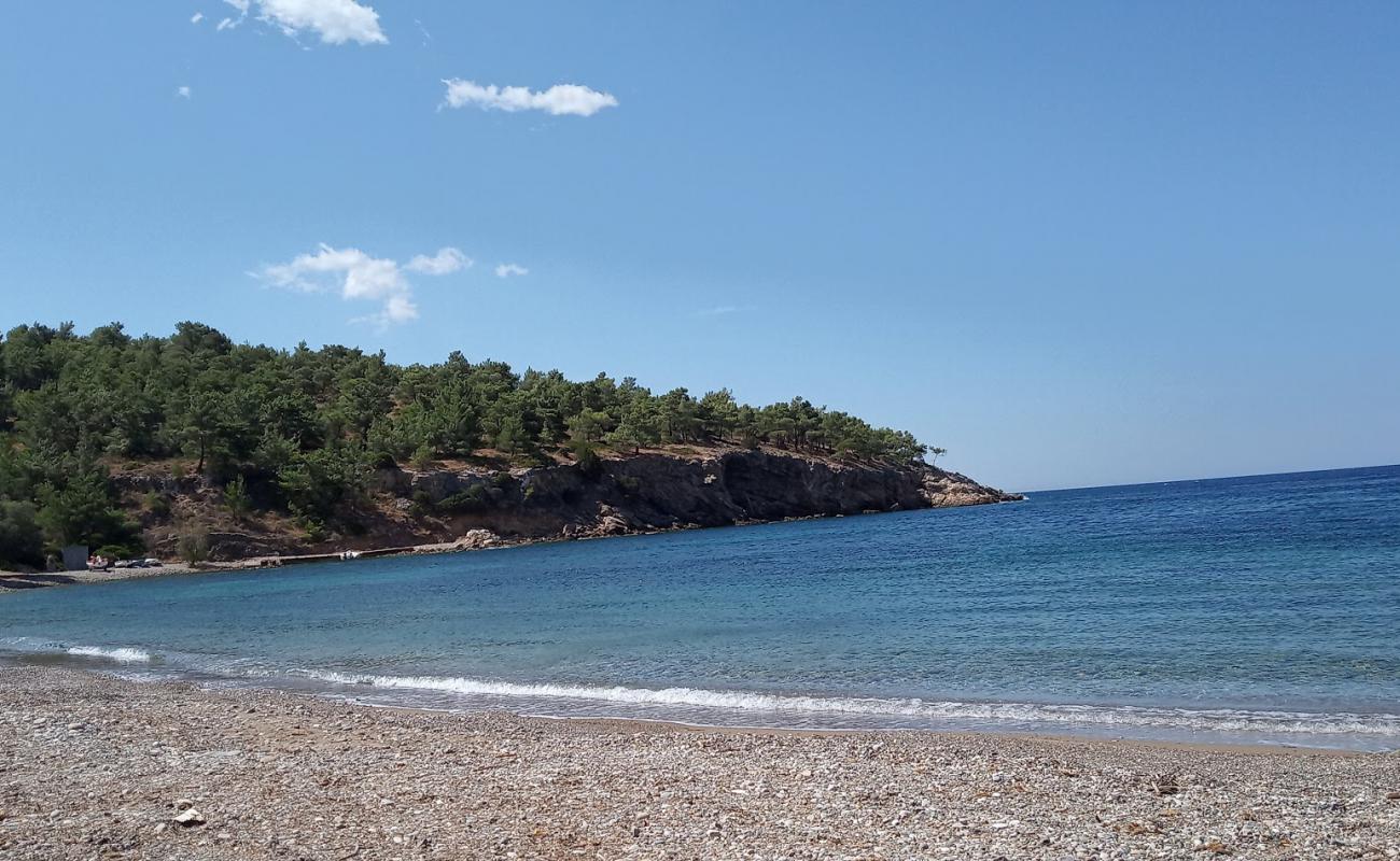 Photo de Paralia Metochi avec galets beige de surface