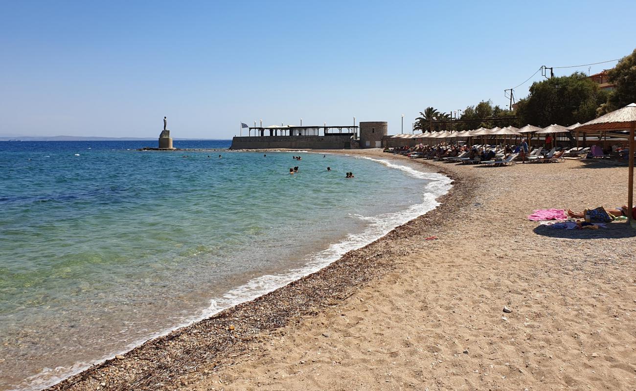 Photo de Paralia Vrontados avec caillou fin clair de surface