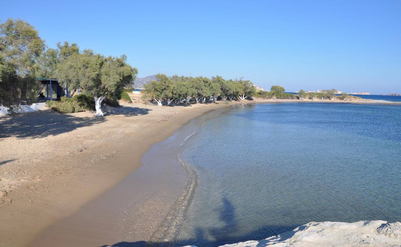 Photo de Paralia Kalamitsi avec sable lumineux de surface