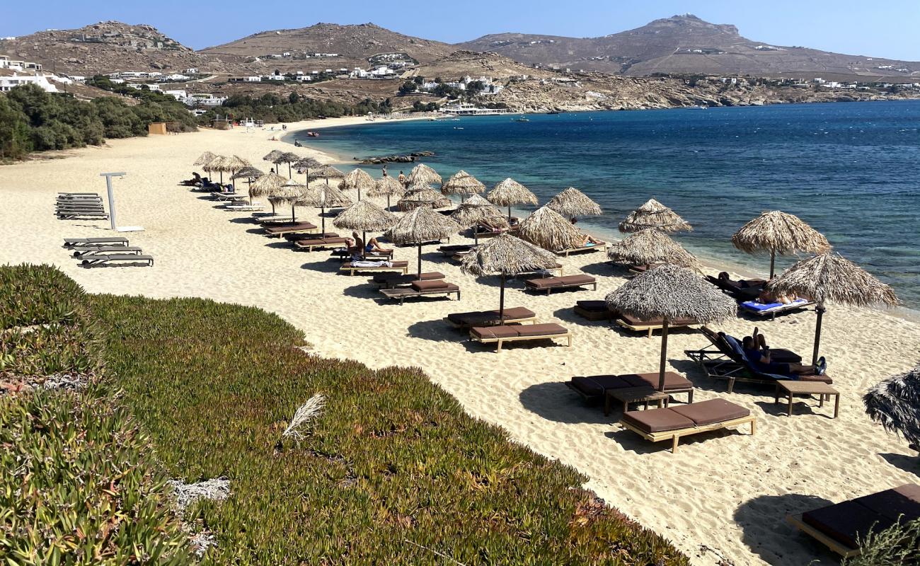 Photo de Plage de Kalafati avec sable lumineux de surface