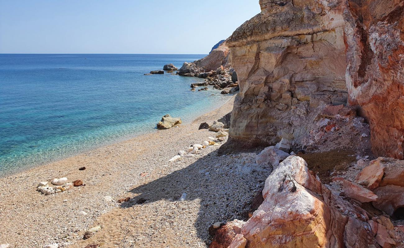 Photo de Paralia Kastanas avec caillou blanc de surface