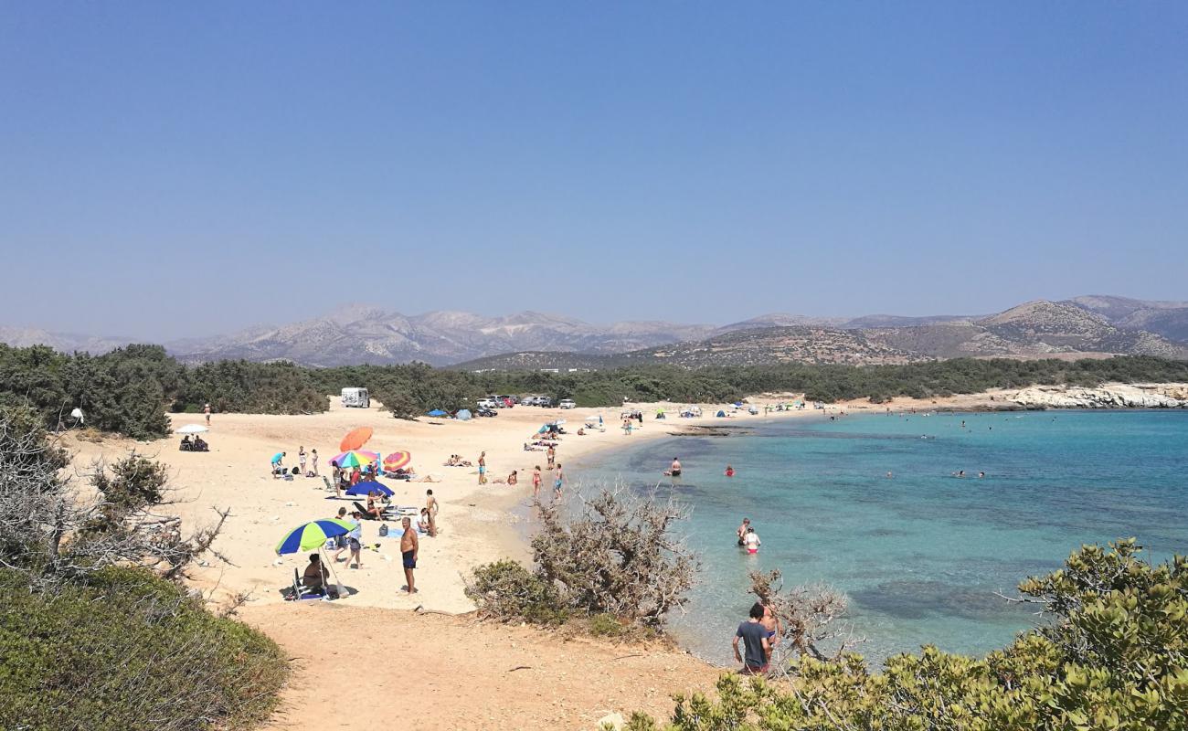 Photo de Aliko beach avec sable lumineux de surface