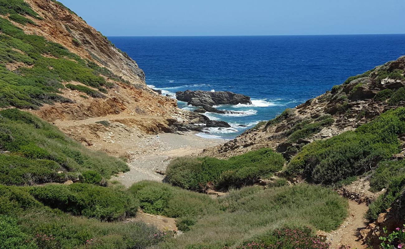 Photo de Beach Agios Nikolaos avec galets gris de surface