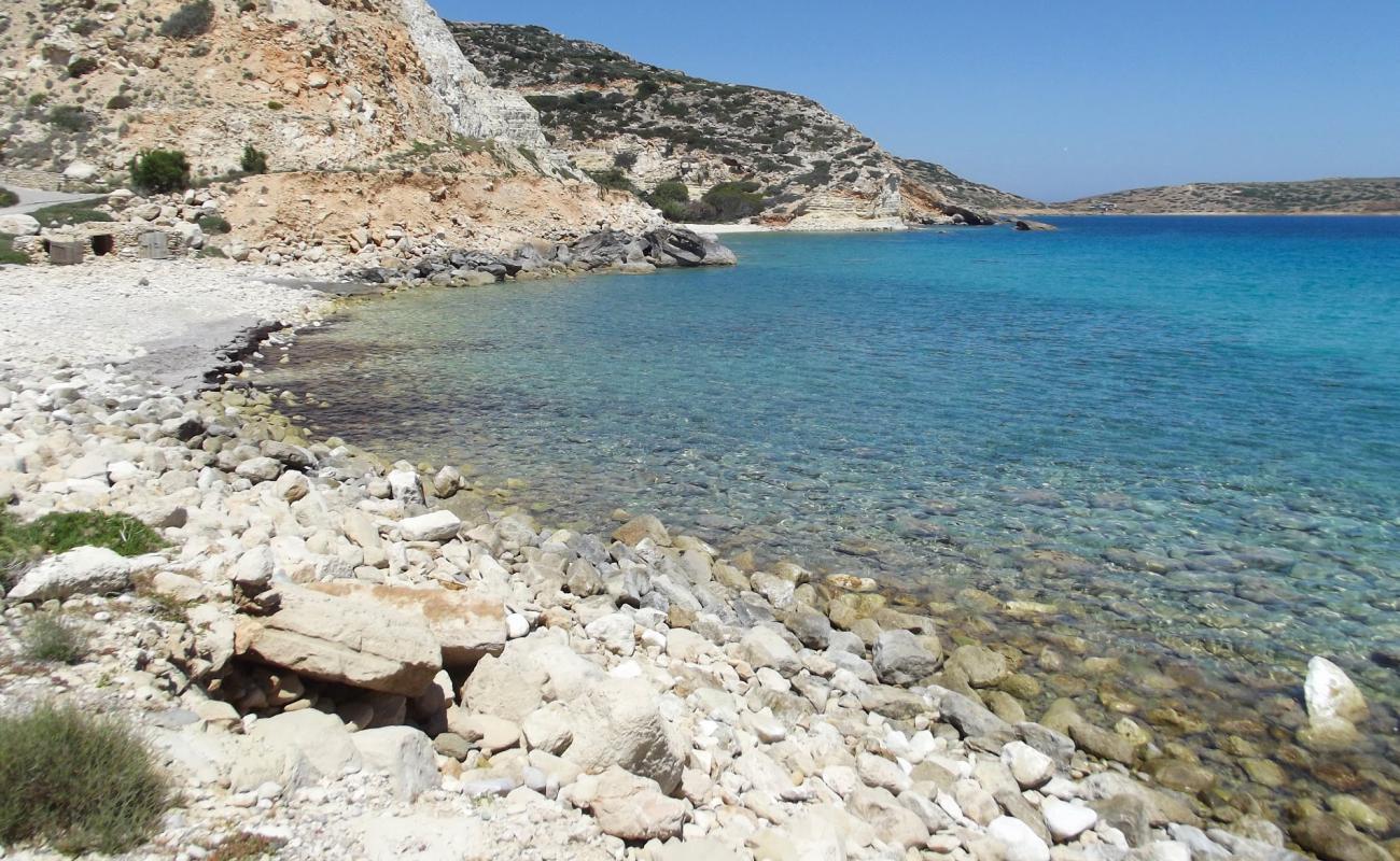 Photo de Platani beach avec roches de surface