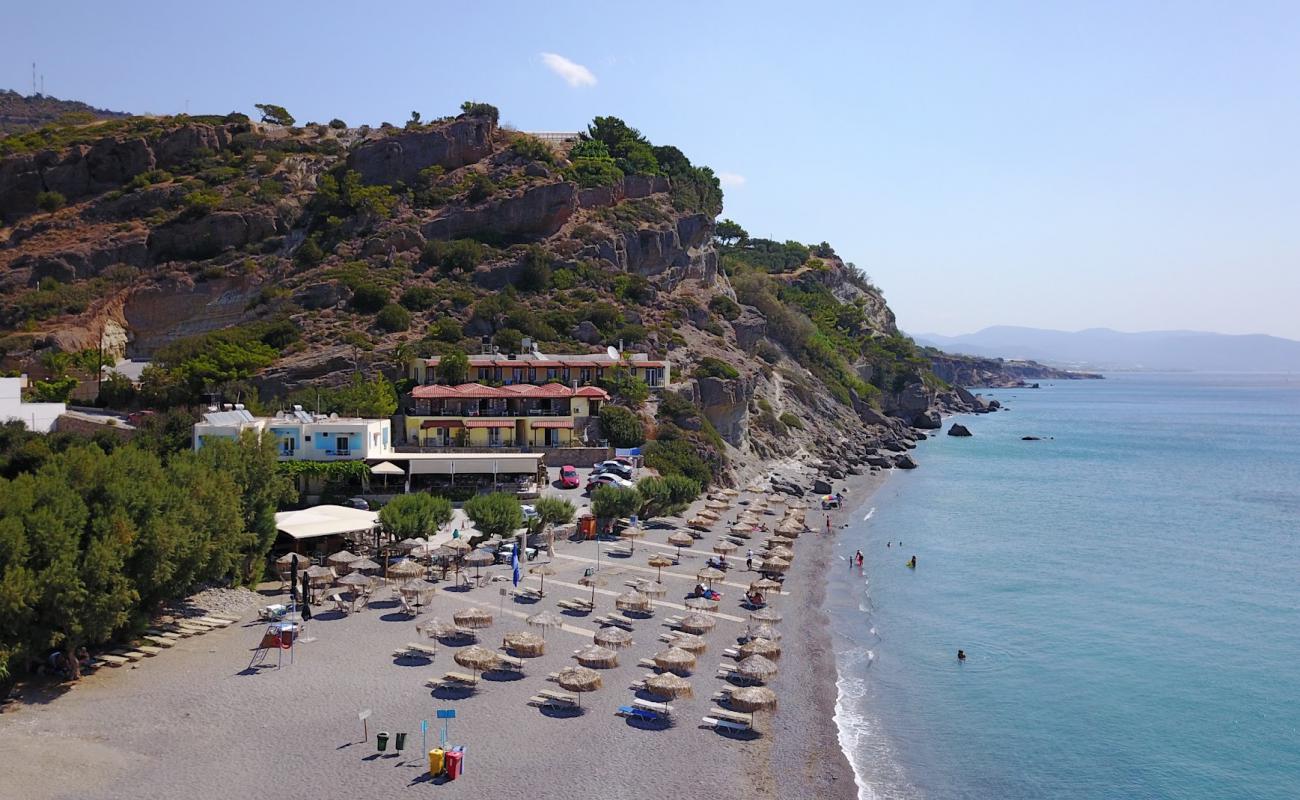 Photo de Agia Fotia beach avec caillou fin clair de surface