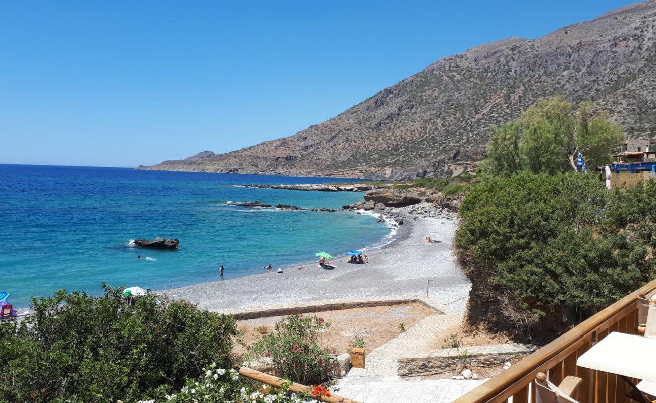 Photo de Agios Ioannis beach avec caillou gris de surface