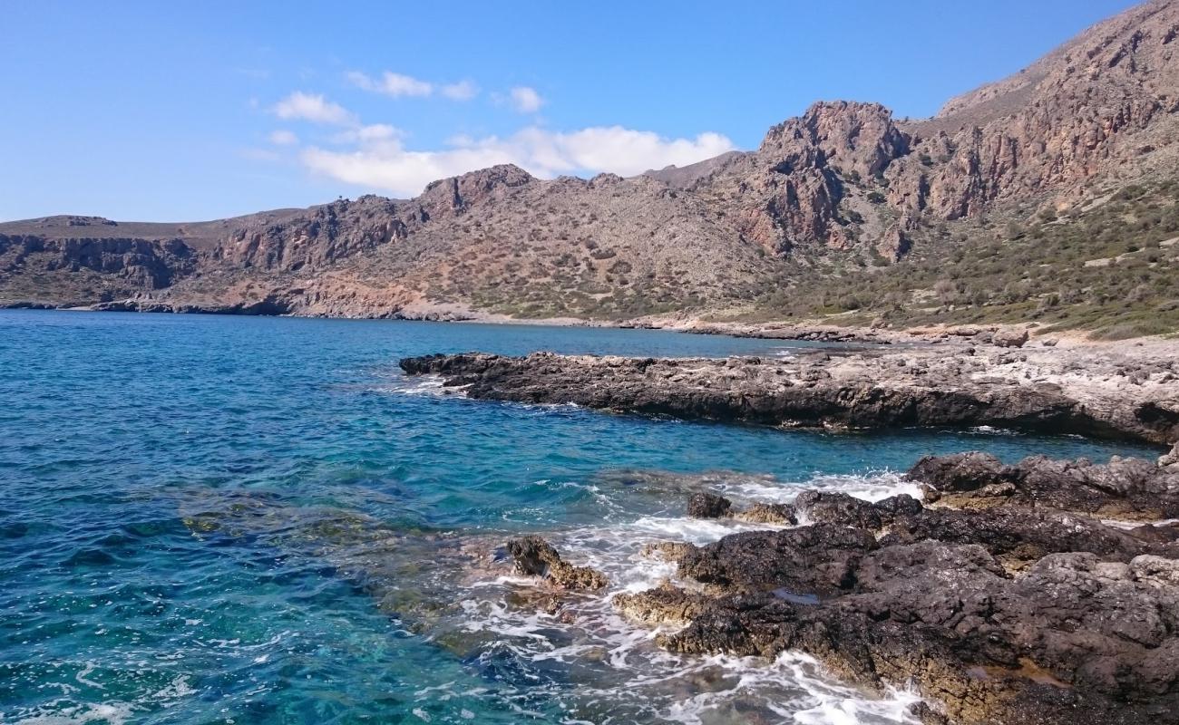 Photo de Salamia beach avec caillou gris de surface