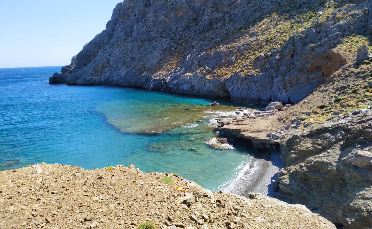 Photo de Vyzaroplaka beach avec caillou gris de surface