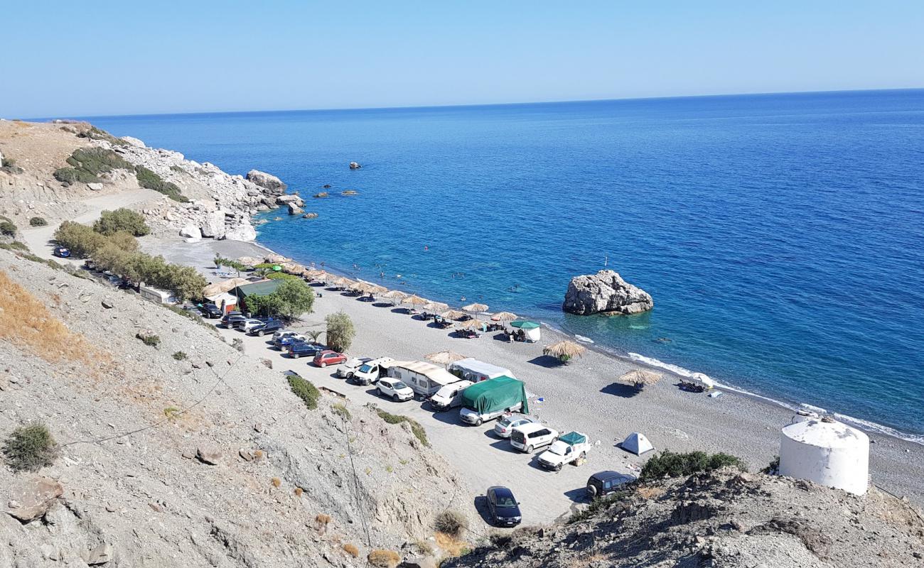 Photo de Psili Ammos beach avec galets gris de surface