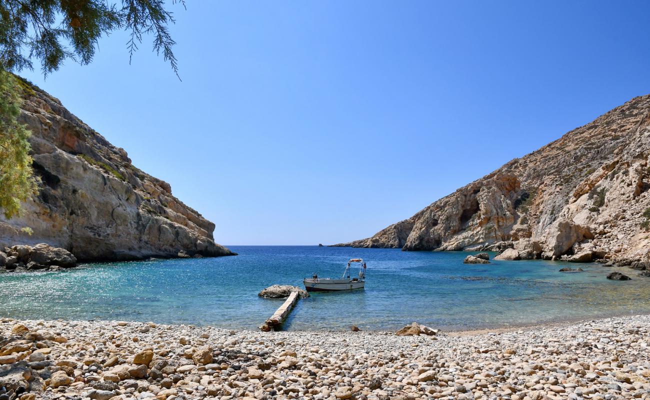 Photo de Martsalo beach avec galets beige de surface