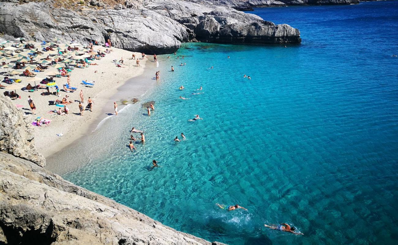 Photo de Ammoudaki beach avec caillou fin clair de surface