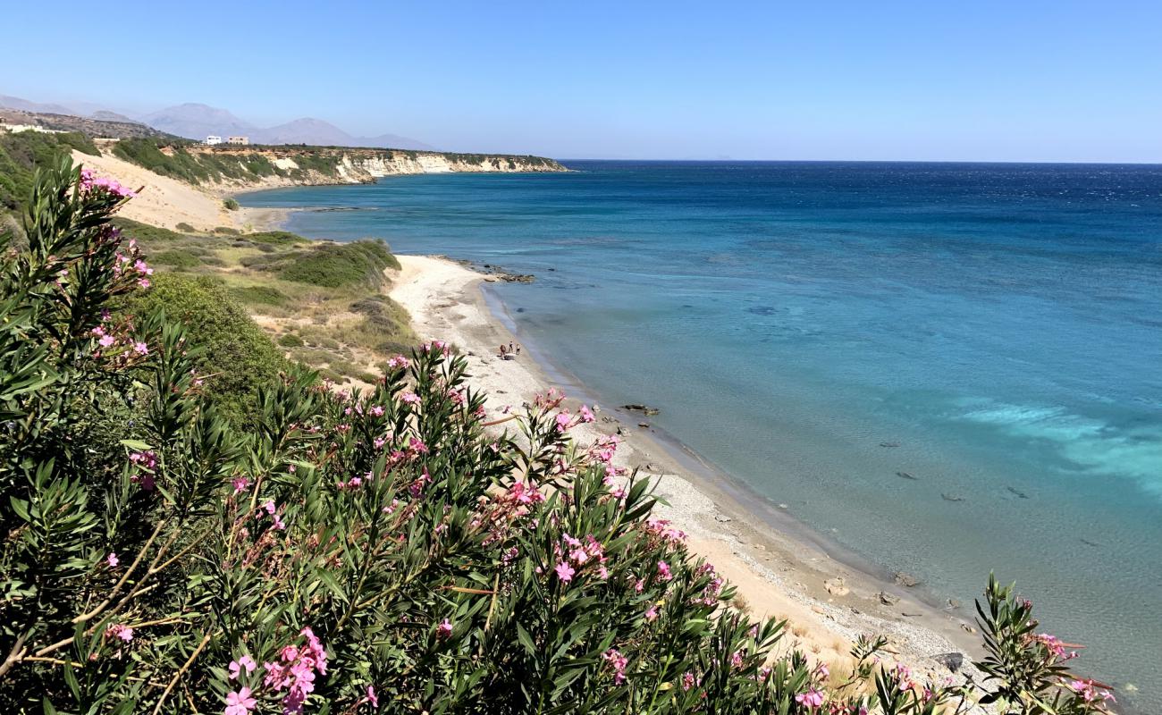 Photo de Orthi Ammos avec sable brun de surface