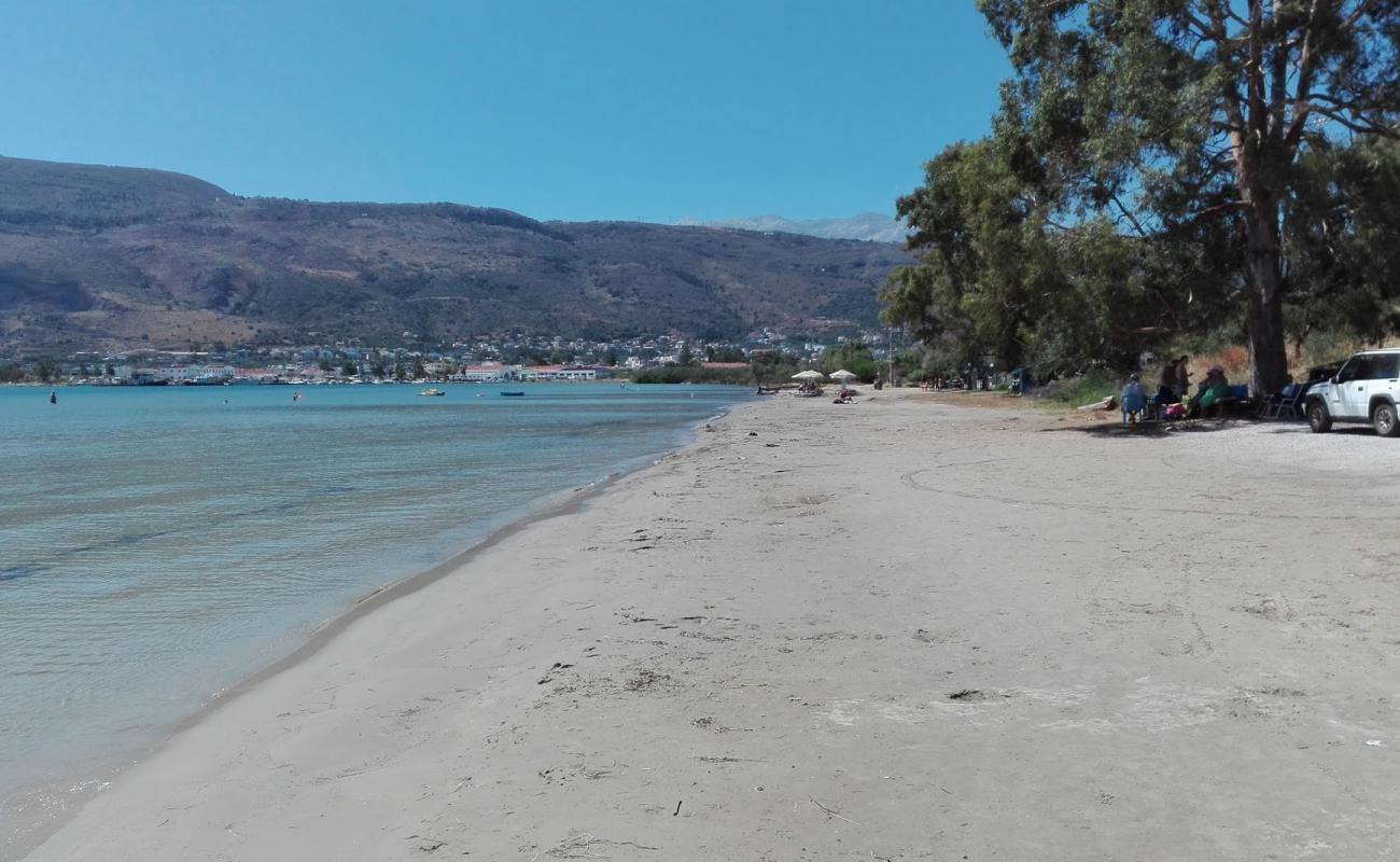 Photo de Meltemaki beach avec sable beige de surface